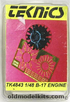 Tecknics 1/48 1/48 B-17 Engine Cyclone 9 (C9HE), TK4843 plastic model kit